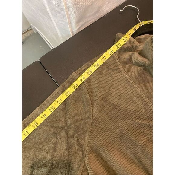 Lands’ End Super Soft Taupe Ribbed 1/4 Zip Long Sleeve Light Sweatshirt Women’s - Picture 15 of 16